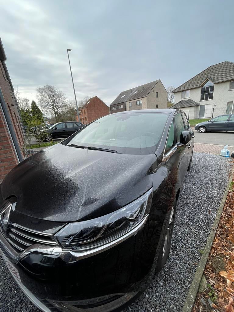 Renault Espace 1.6dci automaat 7 plaatsen bose editie, Monovolume, Leder en Stof, Zwart, Diesel