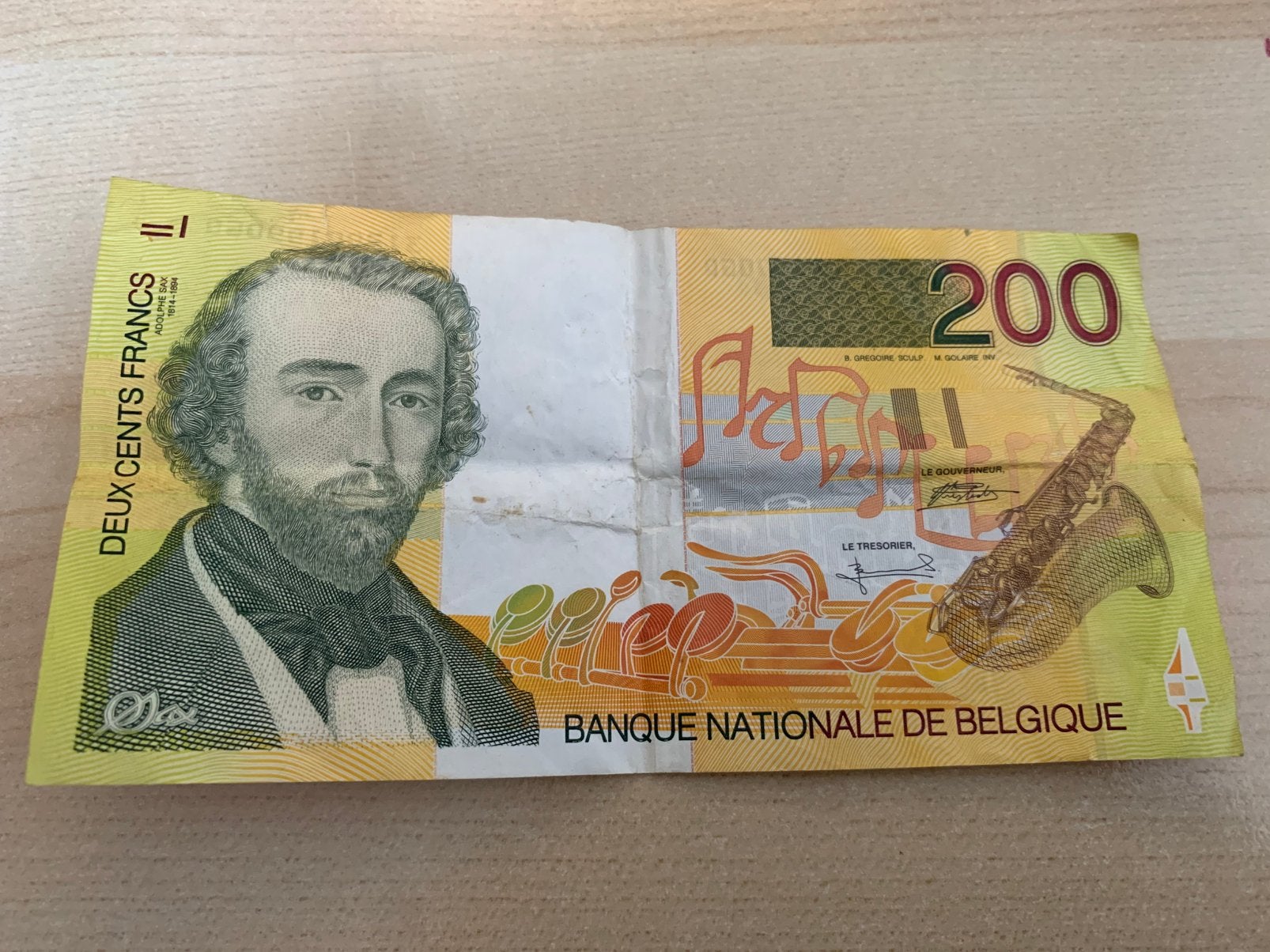 200 Belgische Frank biljet, Postzegels en Munten, Ophalen