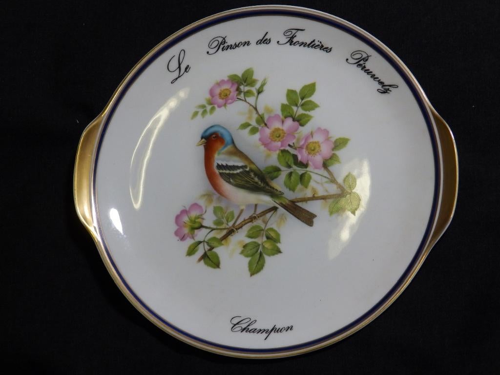 Decoratief bord Finch Preuwelz vogelwedstrijd Limoges, Antiek en Kunst, Ophalen of Verzenden