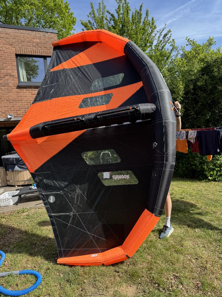voile de wingfoil, 5 à 7 m², Enlèvement, Utilisé, Avec sac de transport