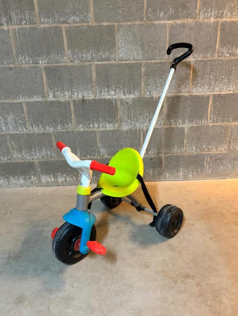 Smoby driewieler met stang, Enlèvement, Utilisé, Smoby, Tige de poussée