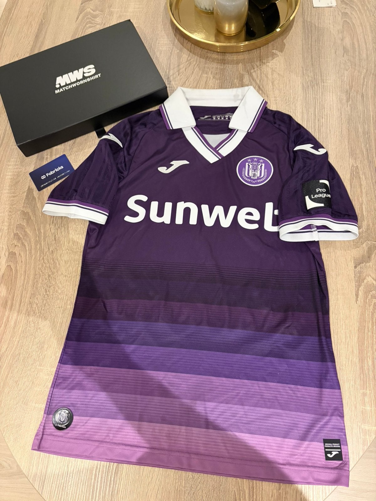 Da Costa Anderlecht 25/26 matchworn match worn voetbalshirt, Verzamelen, Ophalen of Verzenden, Zo goed als nieuw, Shirt