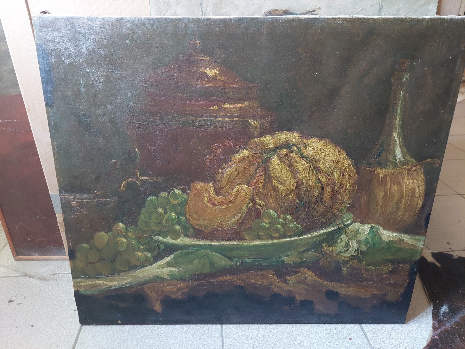 Olieverf op doek 19 de eeuw Antwerpse school, Antiek en Kunst, Ophalen of Verzenden