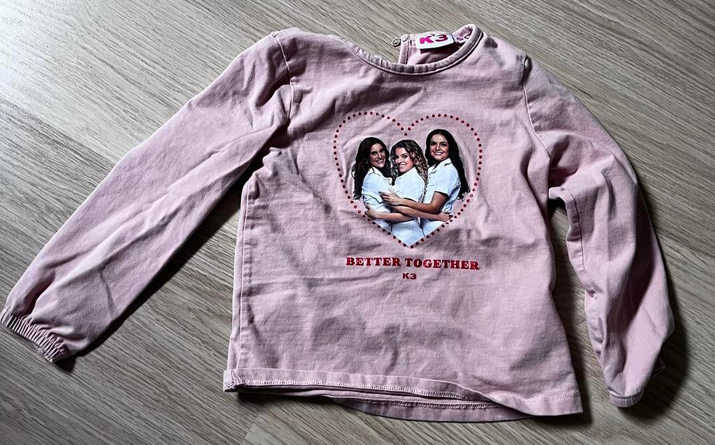K3 t shirt met lange mouwen 2 stuks, Ophalen, Meisje, Shirt of Longsleeve