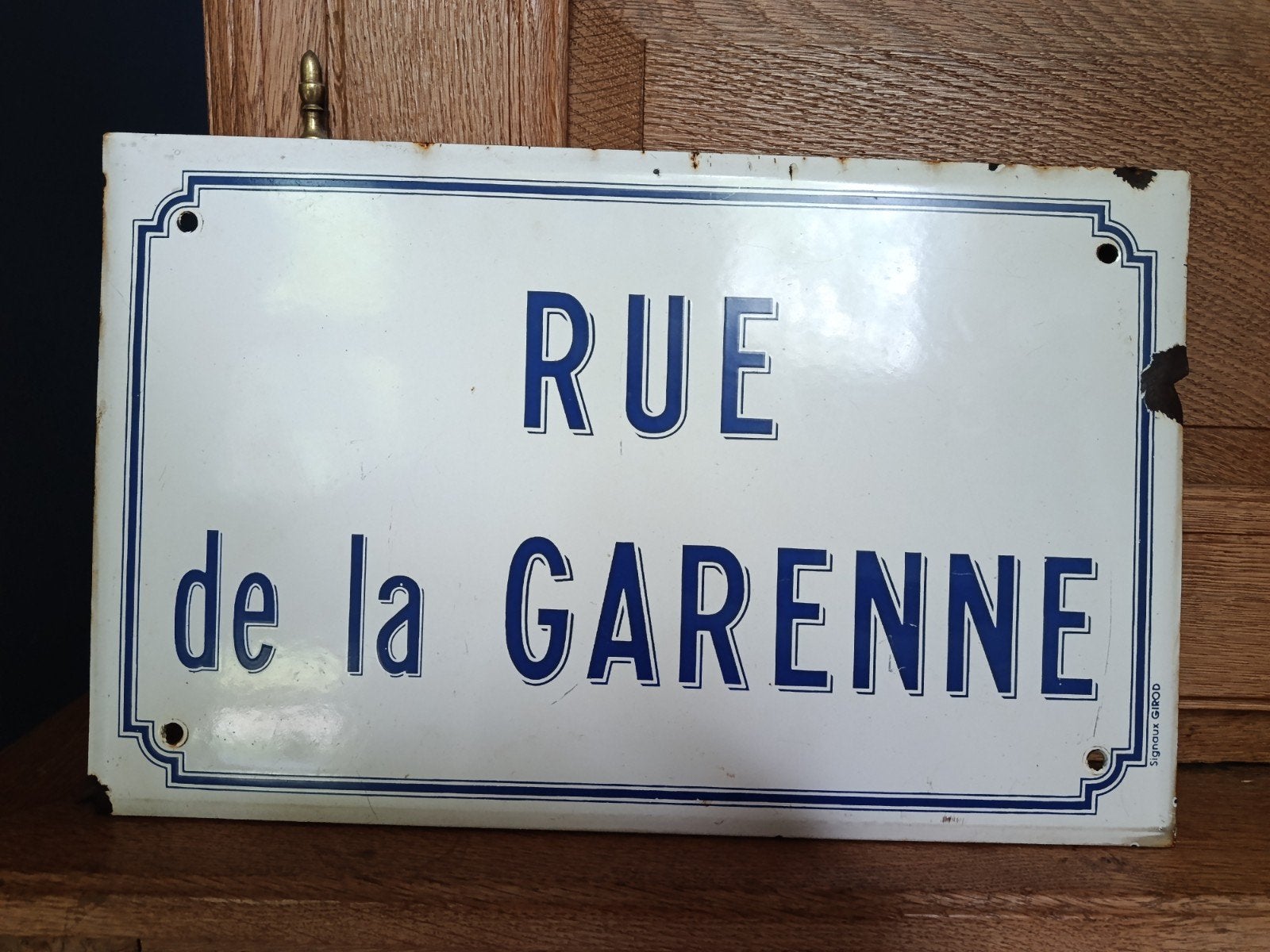 Plaque émaillée ancienne