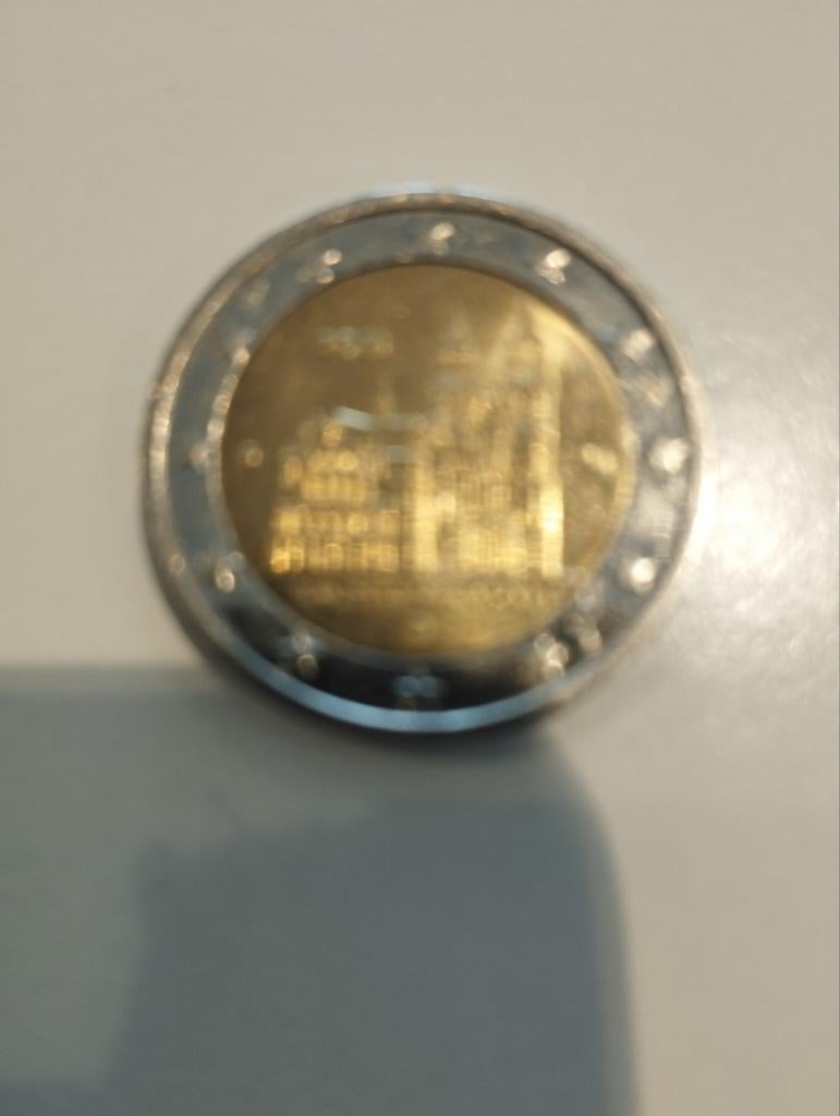 Een speciale 2 euro munt kleur goud en zilver, Ophalen, 2 euro, Zilver