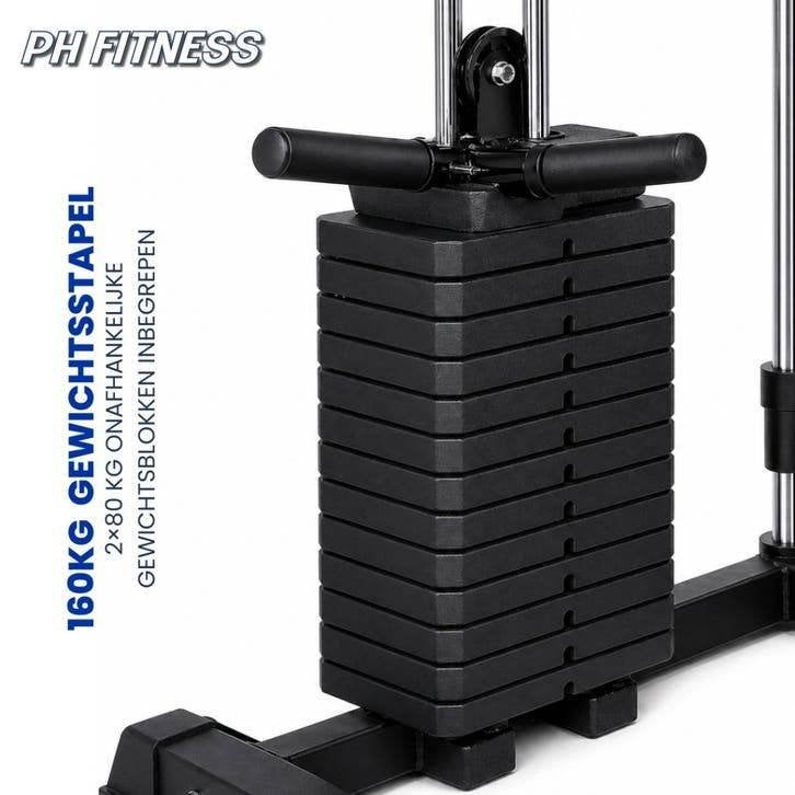 PH Fitness Premium Power Rack - Home Gym 160KG, Sports & Fitness, Enlèvement ou Envoi, Neuf, Bras, Plaques d'haltères