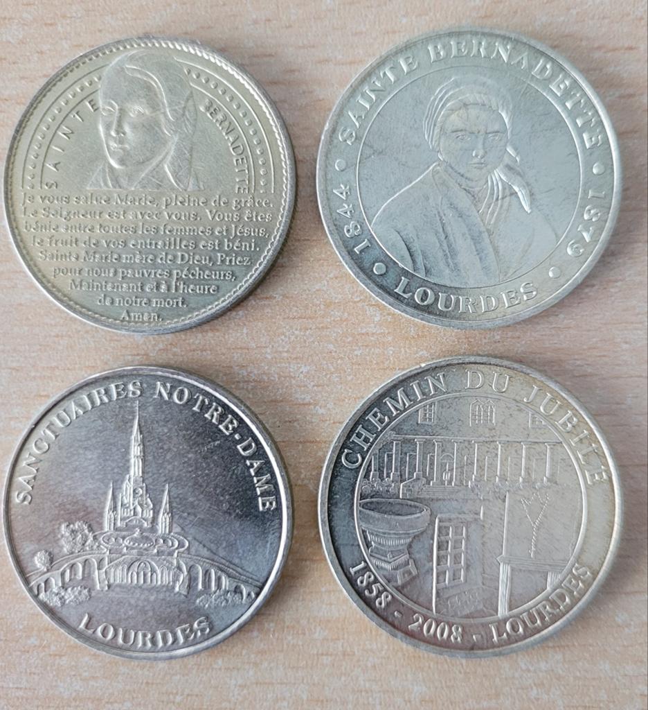 JETONS COMMEMORATIFS, Collections, Enlèvement ou Envoi, Utilisé, Christianisme | Catholique