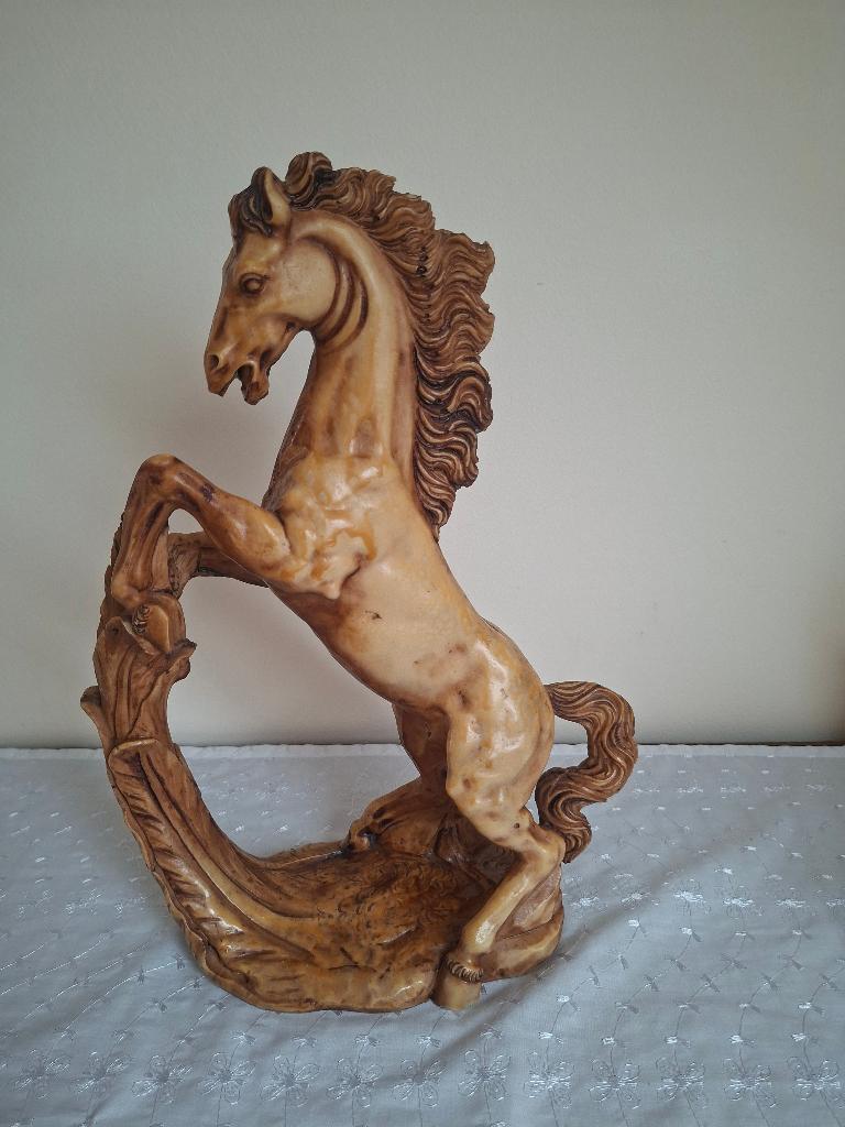 Vintage ivorinen groot steigerend paard A. Giannetti, Ophalen