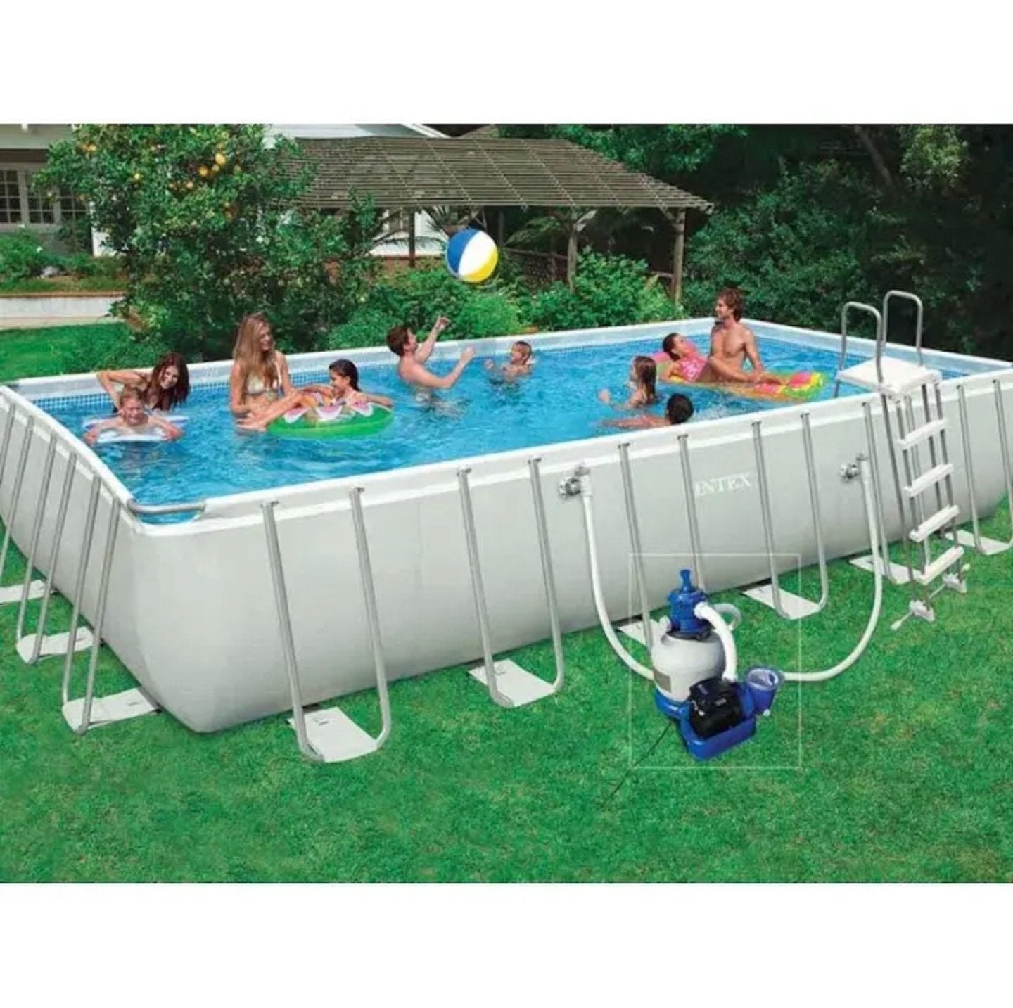 NEW !! Piscine rectangulaire INTEX - UTRAFRAME, Jardin & Terrasse, Enlèvement, Neuf, Rectangulaire, Piscines hors sol