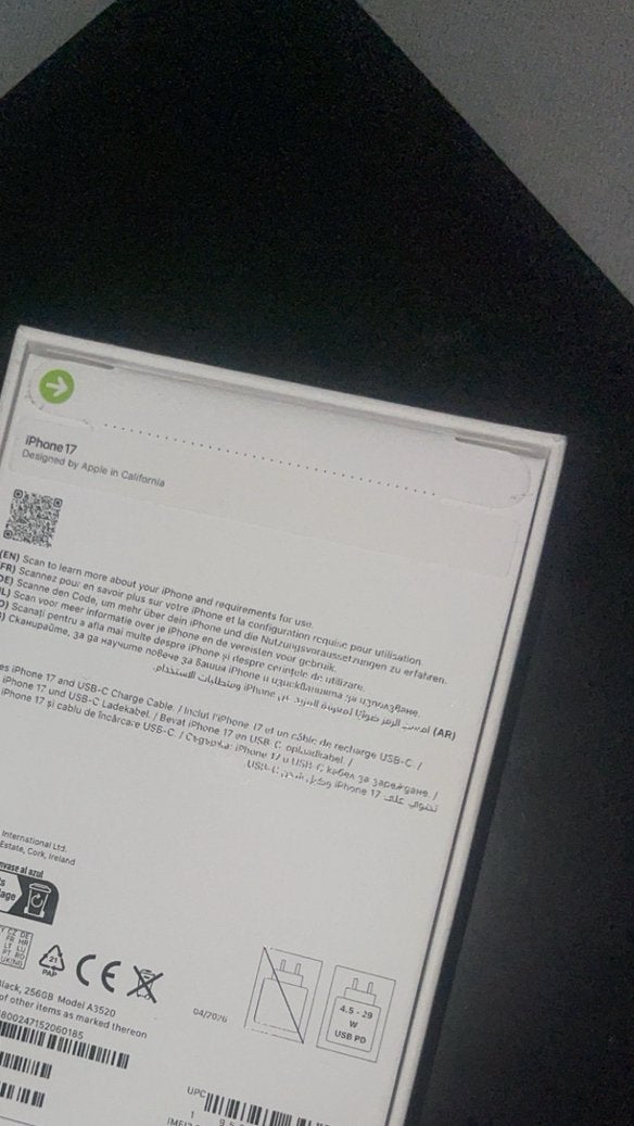 Iphone 17 - 256gb nieuw, Telecommunicatie, Ophalen, Nieuw, Zwart, 256 GB