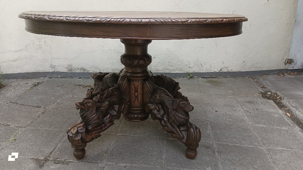 Table de chasse en Forêt-Noire française Vers 1880, Enlèvement