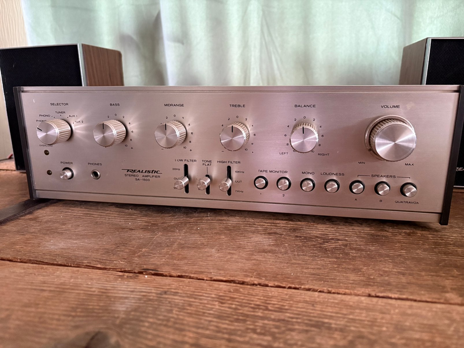 REALISTIC SA1500 PRACHTIGE VINTAGE VERSTERKER, Audio, Tv en Foto, Zo goed als nieuw, Ophalen, Overige merken, Minder dan 60 watt