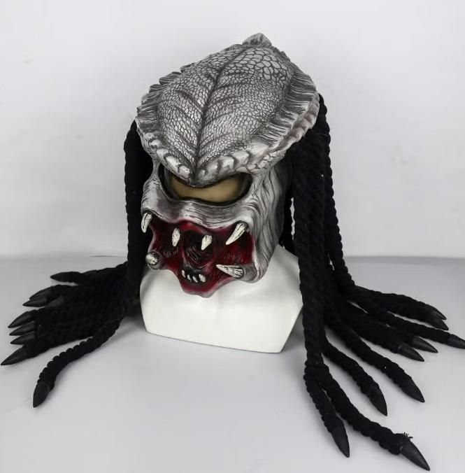 Luxe full face latex horror masker Predator, Verzenden, Nieuw