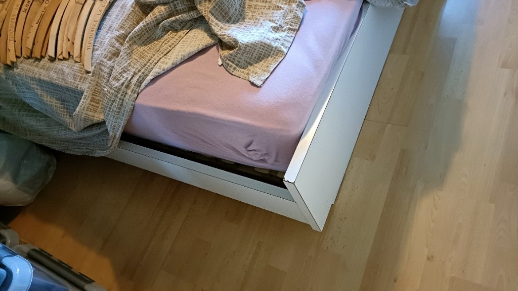 Lit 2 places, Maison & Meubles, Enlèvement, Utilisé, 200 cm, Deux personnes