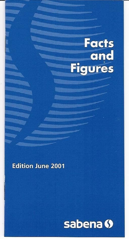 Sabena Document #034 Facts and Figures (June 2001) 32p, Verzamelen, Ophalen of Verzenden, Nieuw