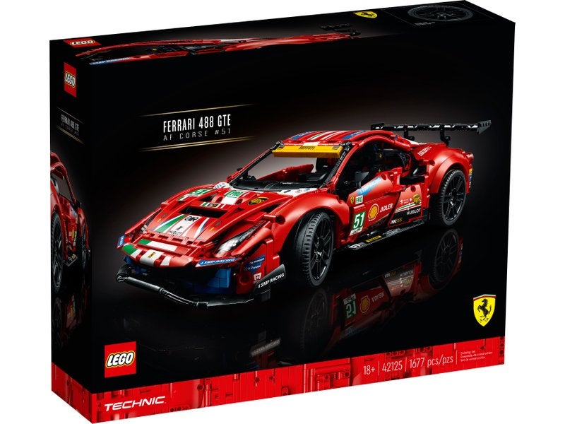 Lego 42125 Technic Ferrari 488 GTE AF Corse #51 NIEUW, Neuf, Lego, Ensemble complet, Enlèvement