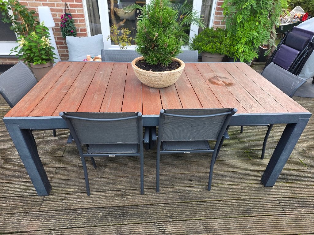 Table de jardin, Jardin & Terrasse, Tables de jardin, Enlèvement, Utilisé, Rectangulaire, Bois