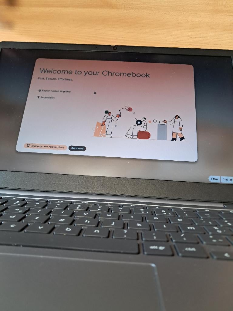 Chromebook, Ophalen, 14 inch, 4 GB of minder, 64 GB