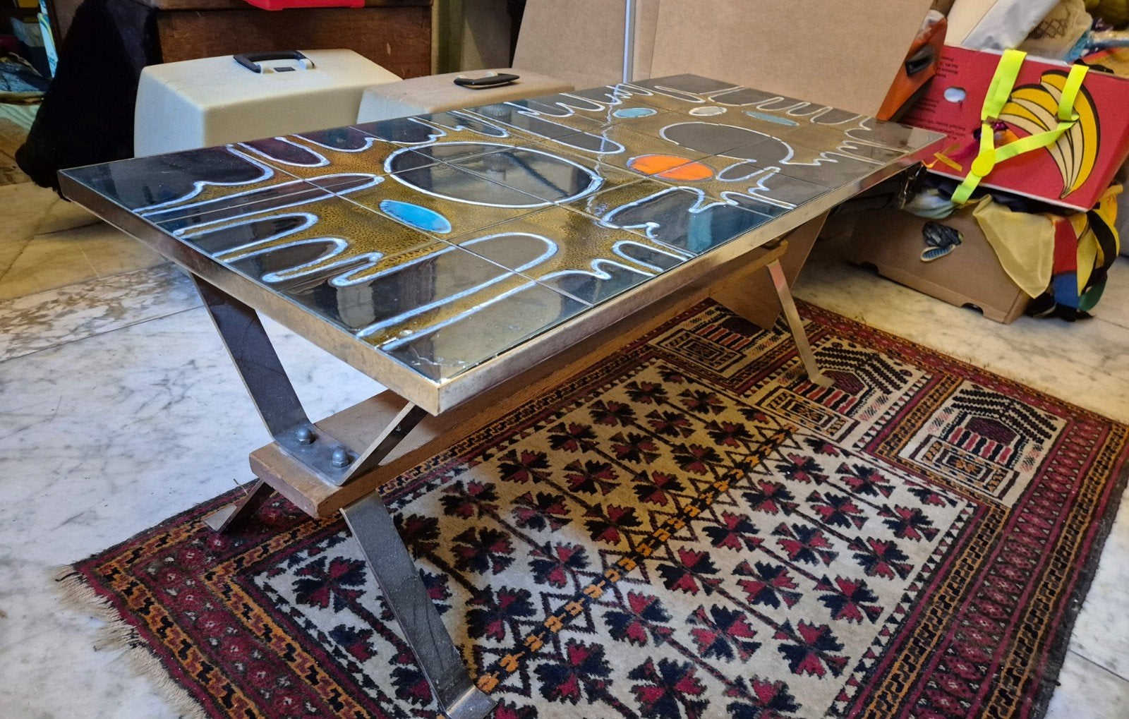Juliette belarti sixties salontafel., Ophalen, Adri, 100 tot 150 cm, Vierkant