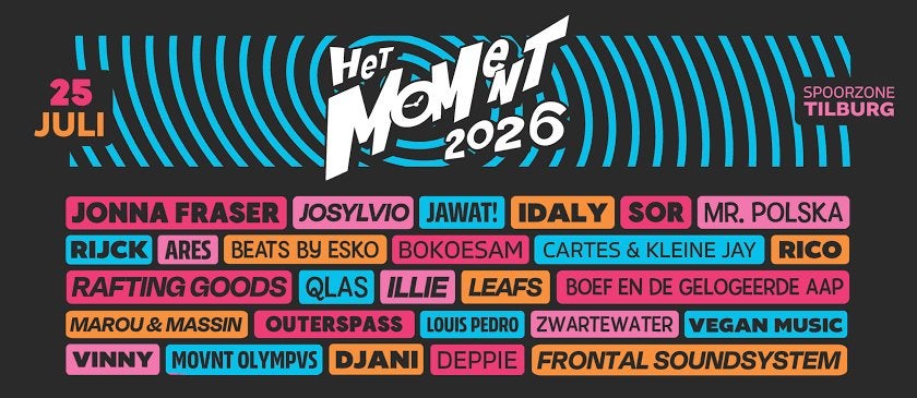 Het Moment 2026 - Ticket - ZATERDAG 25 Juli, Tickets en Kaartjes, Evenementen en Festivals