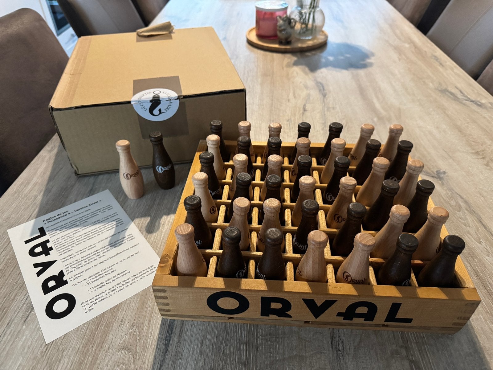Puissance 4 orval avec boite d’origine - vier op een rij, Enlèvement ou Envoi, Comme neuf