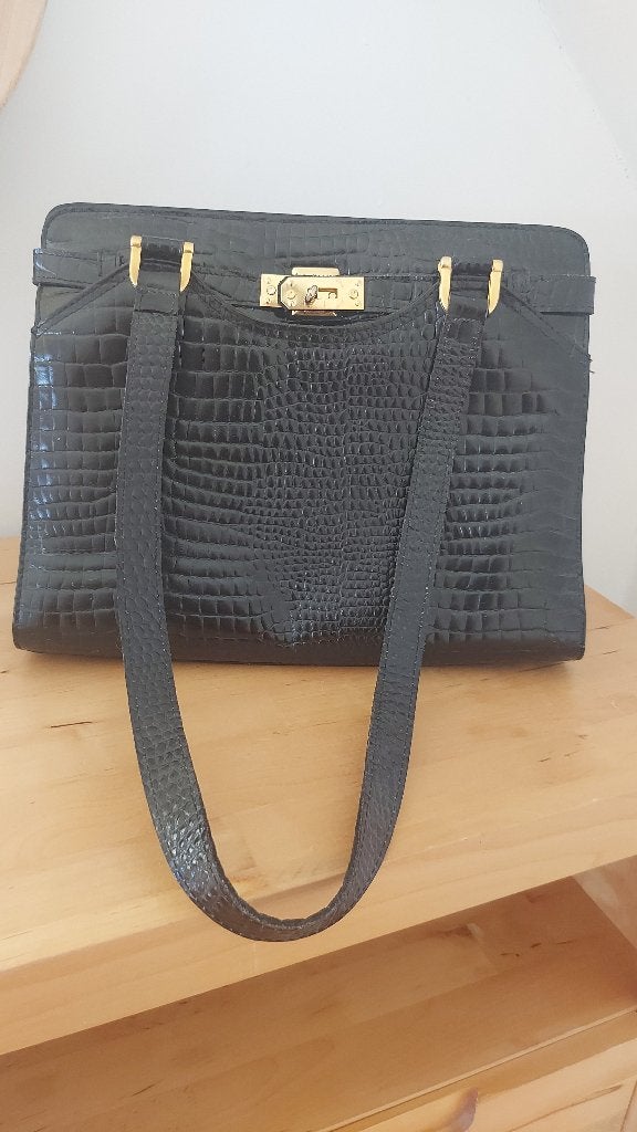 sac et porte carte / monnaie en crocodile, Bijoux, Sacs & Beauté, Porte-monnaie & Portefeuilles, Autres marques, Comme neuf, Enlèvement