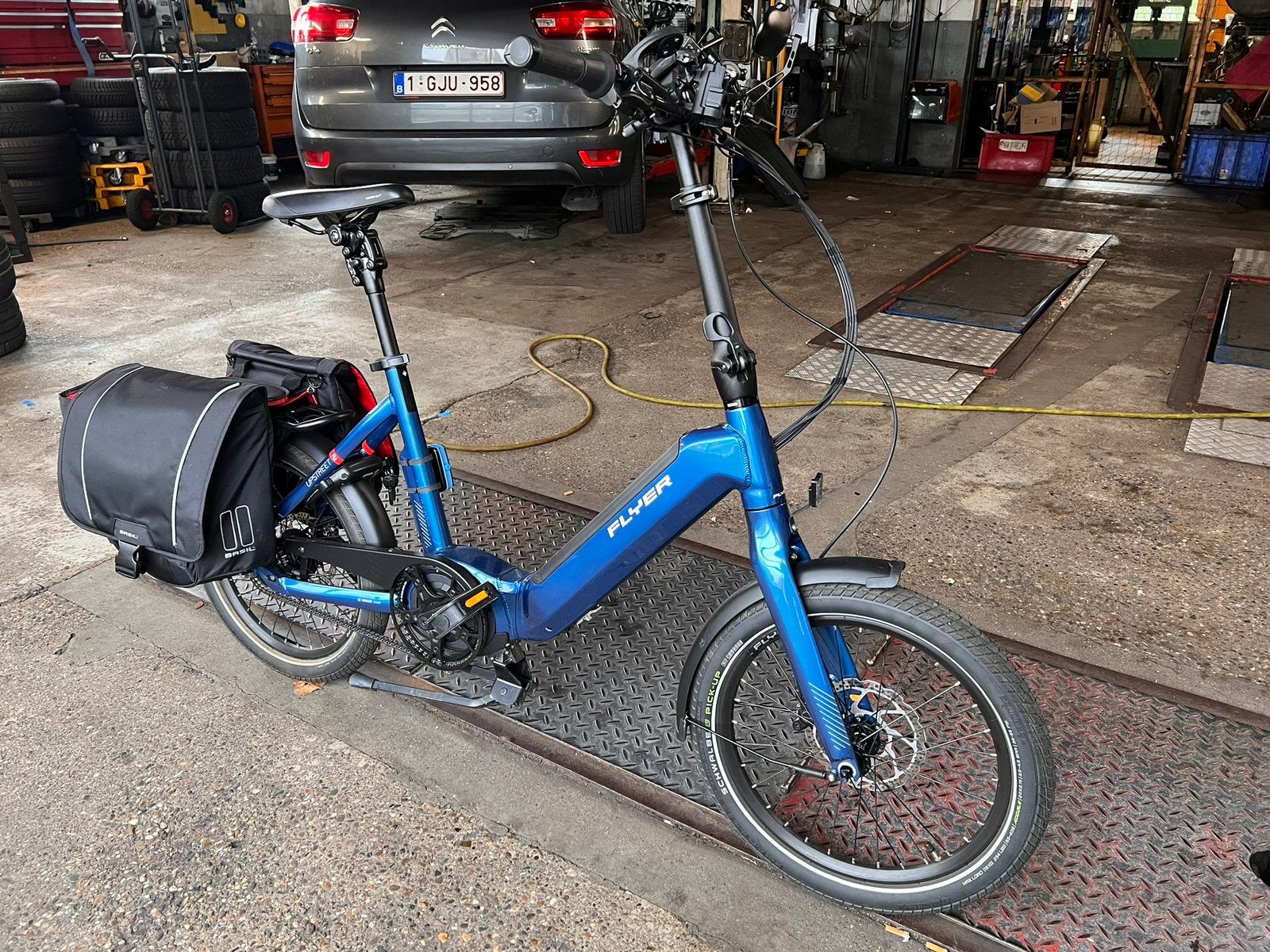 Elektrische vouwfiets FLYER top, Ophalen, Zo goed als nieuw