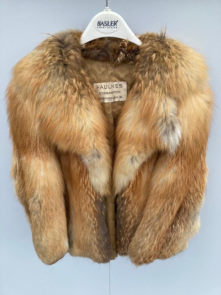 Bontjas uit vossenpols, Kleding | Dames, Ophalen, Bruin, Maat 36 (S), Gedragen