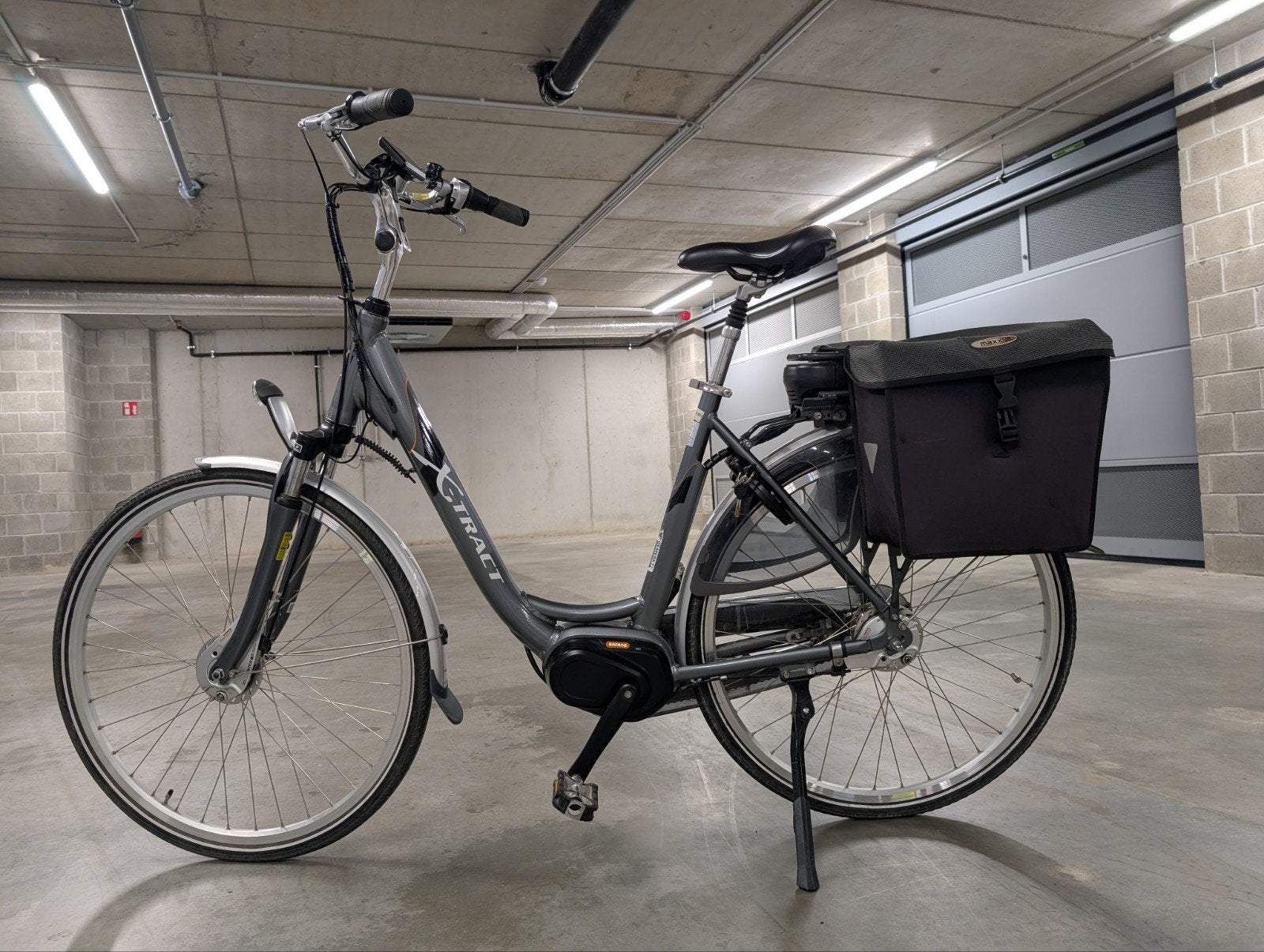Elektrische fiets merk X-tract maat 56, Autres marques, Comme neuf, 30 à 50 km par batterie, Enlèvement