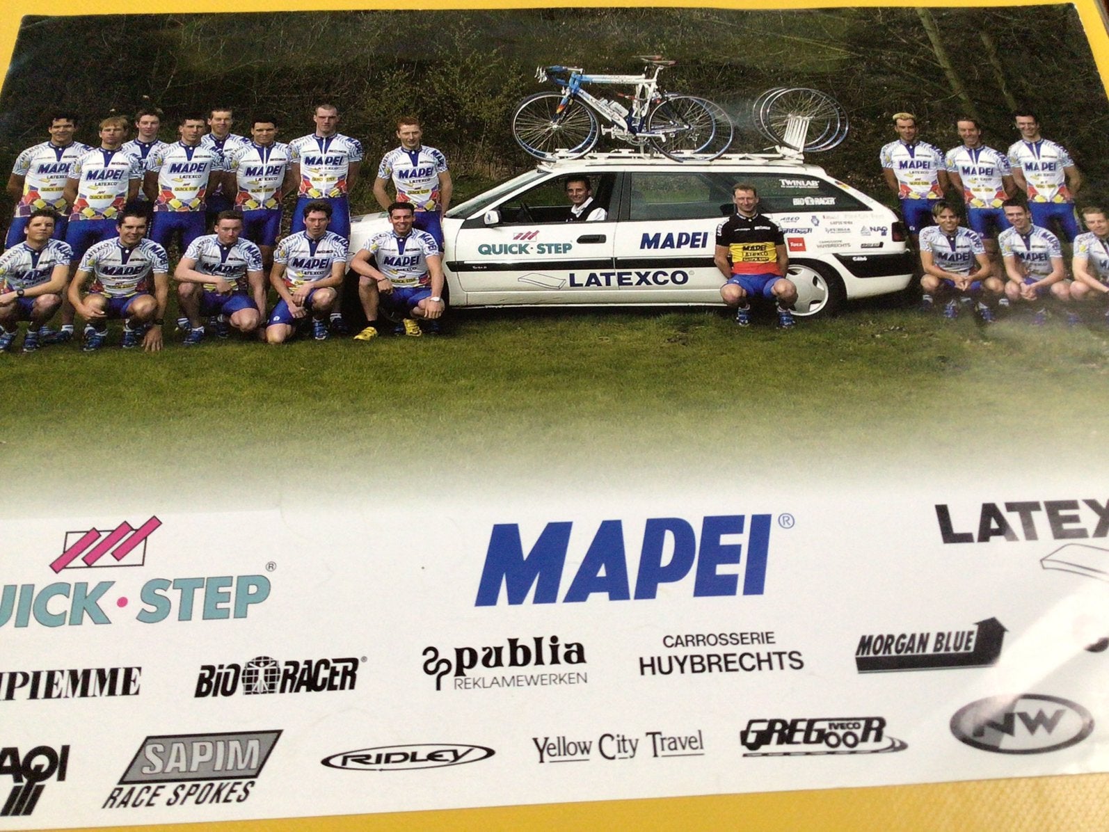 Wielerposter team mapei quick step, Enlèvement ou Envoi