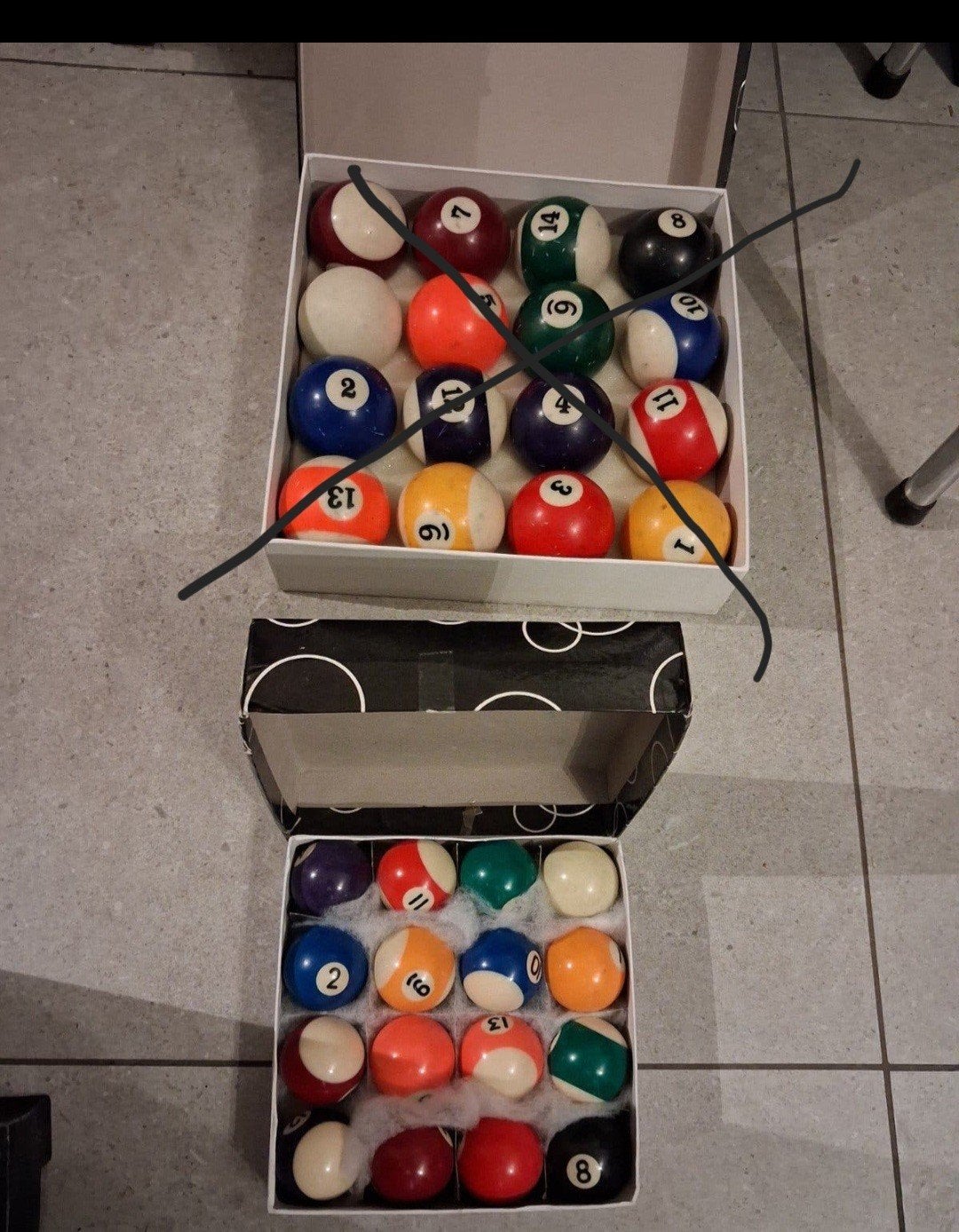 Boules de billard vintage, Enlèvement ou Envoi