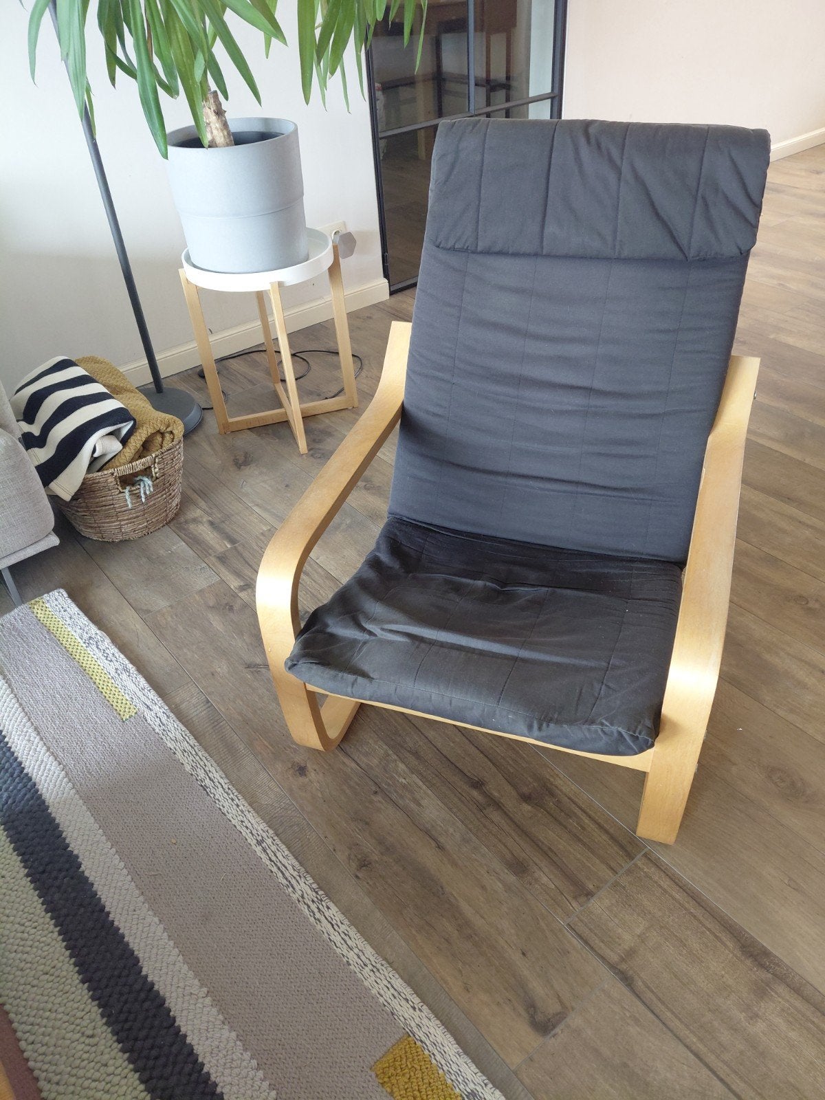 1 zit zetel zwart, Huis en Inrichting, Stoelen, Ophalen, Zwart