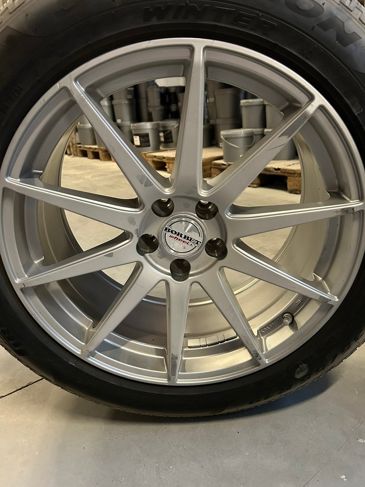 4 pneus hiver pirelli+ jantes borbet, Pneus et Jantes, Pneus hiver, Véhicule de tourisme, 19 pouces