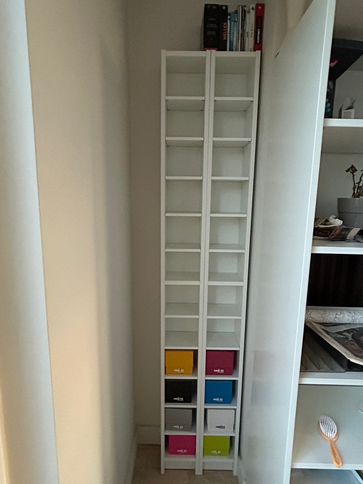 2x IKEA Gnedby / Benno CD/DVD-toren, Huis en Inrichting, Woonaccessoires | Cd- en Dvd-rekken, Gebruikt, Cd's of Dvd's, Hout, Ophalen