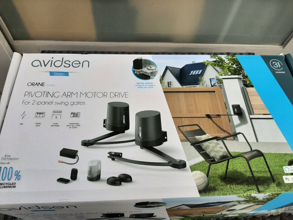 Complete nieuwe motorisatie voor draaipoort avidsen, Enlèvement, Neuf, Fer, Portail battant
