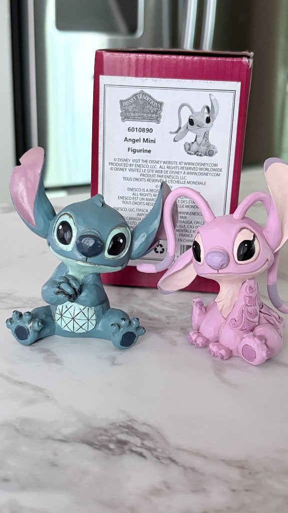 MINI ANGEL & STITCH - DISNEY TRADITIONS, Enlèvement ou Envoi, Autres personnages, Comme neuf, Statue ou Figurine