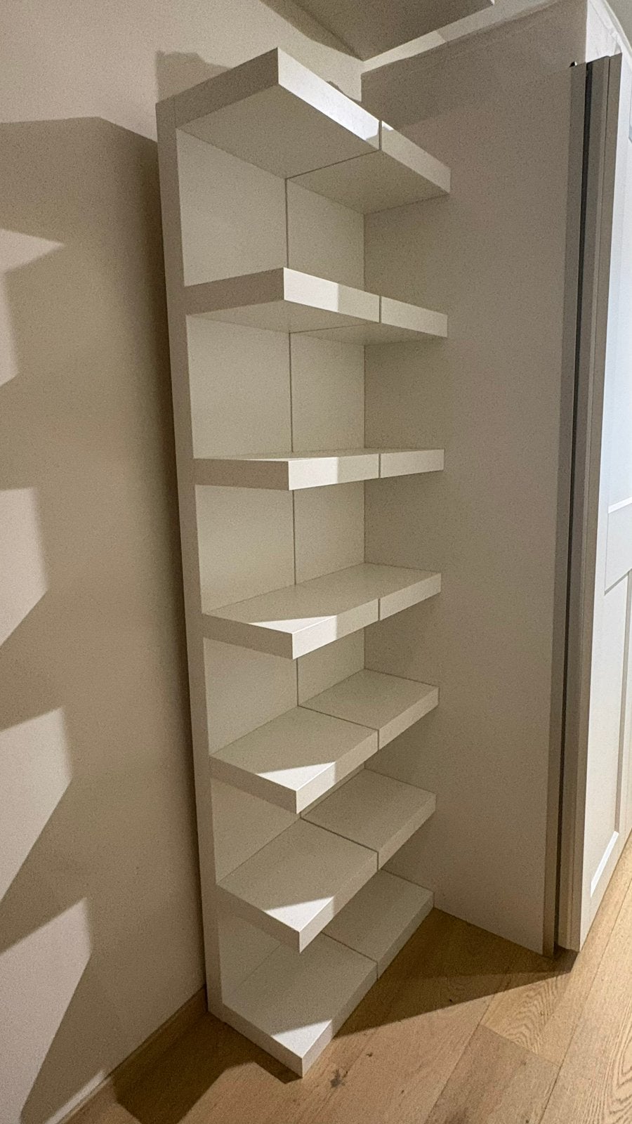2 etageres Lack ikea blanches, Enlèvement, Comme neuf