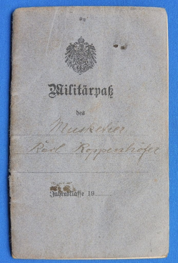 WO1 Duitse Militärpaß Argonnen Leichten Minenwerfer 14-18, Envoi, Armée de terre, Autres types