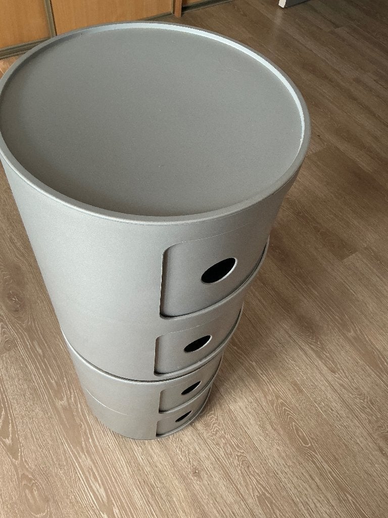 Marque Kartel 2 meubles rangement gris superposables, Ophalen, Overige materialen, Minder dan 50 cm, Nieuw