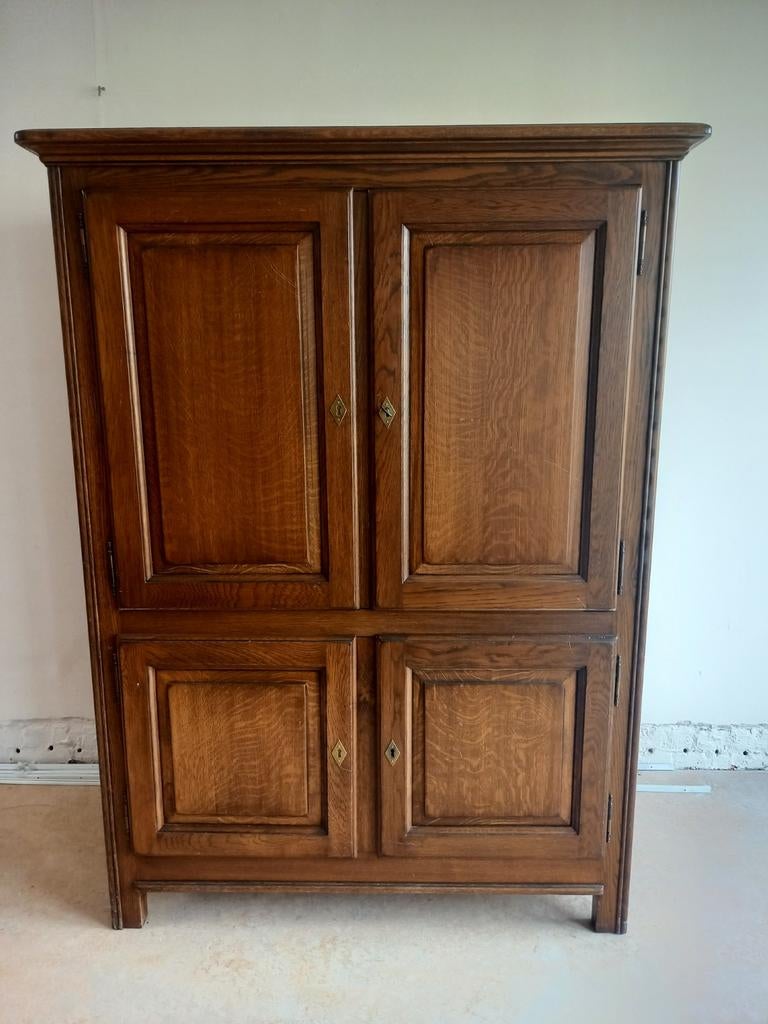 TV kast, Ophalen, Gebruikt, 100 tot 150 cm, Rustiek