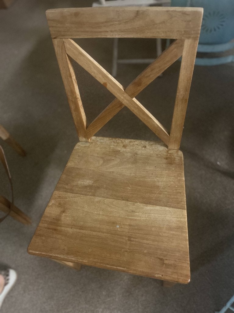 Landelijke houten stoelen (2), Enlèvement, Utilisé, Bois, Deux