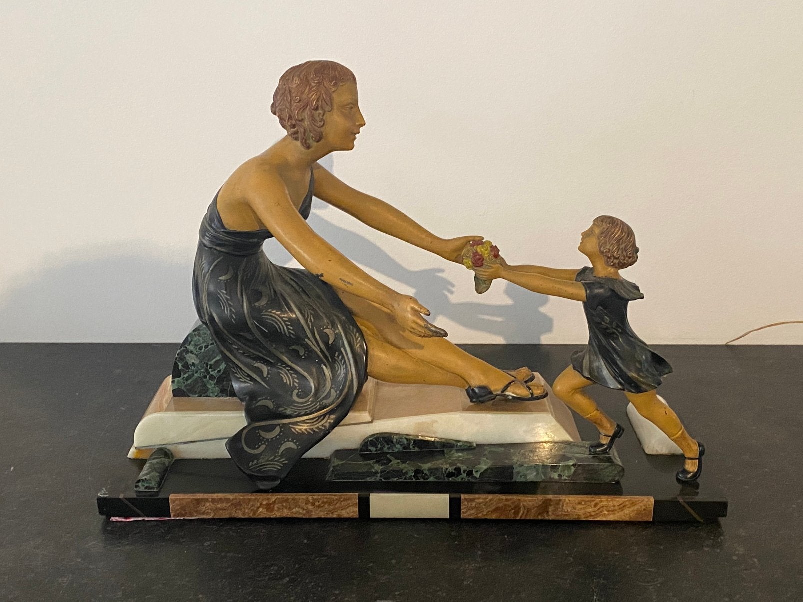 Statue art déco, Enlèvement, Art deco, Statue