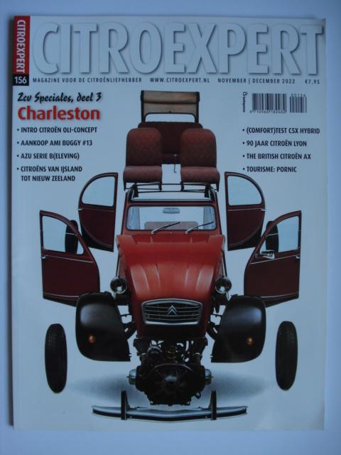CitroExpert 156 November-december 2022, Boeken, Auto's | Folders en Tijdschriften, Gelezen, Citroën, Verzenden
