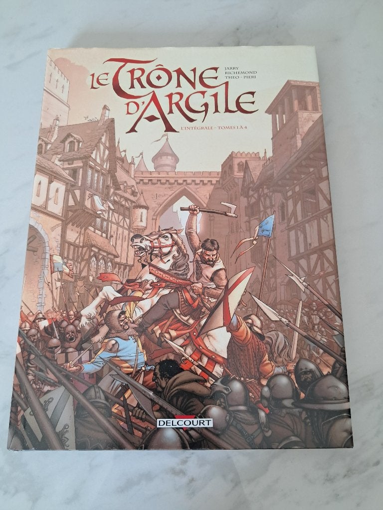 Le trone d'argile  intégrale  + dédicace, Eén stripboek, Ophalen, Zo goed als nieuw