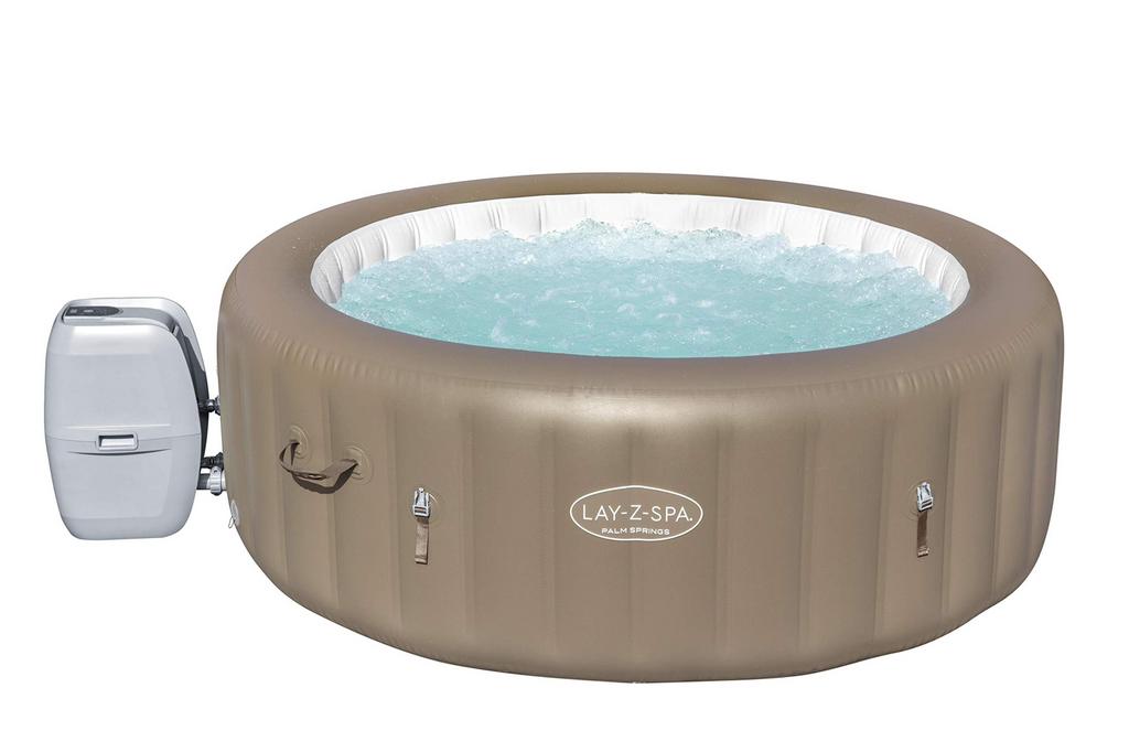 Bestway palm spring jacuzzi 4-6pers, Tuin en Terras, Ophalen, Gebruikt, Afdekzeil, Opblaasbaar