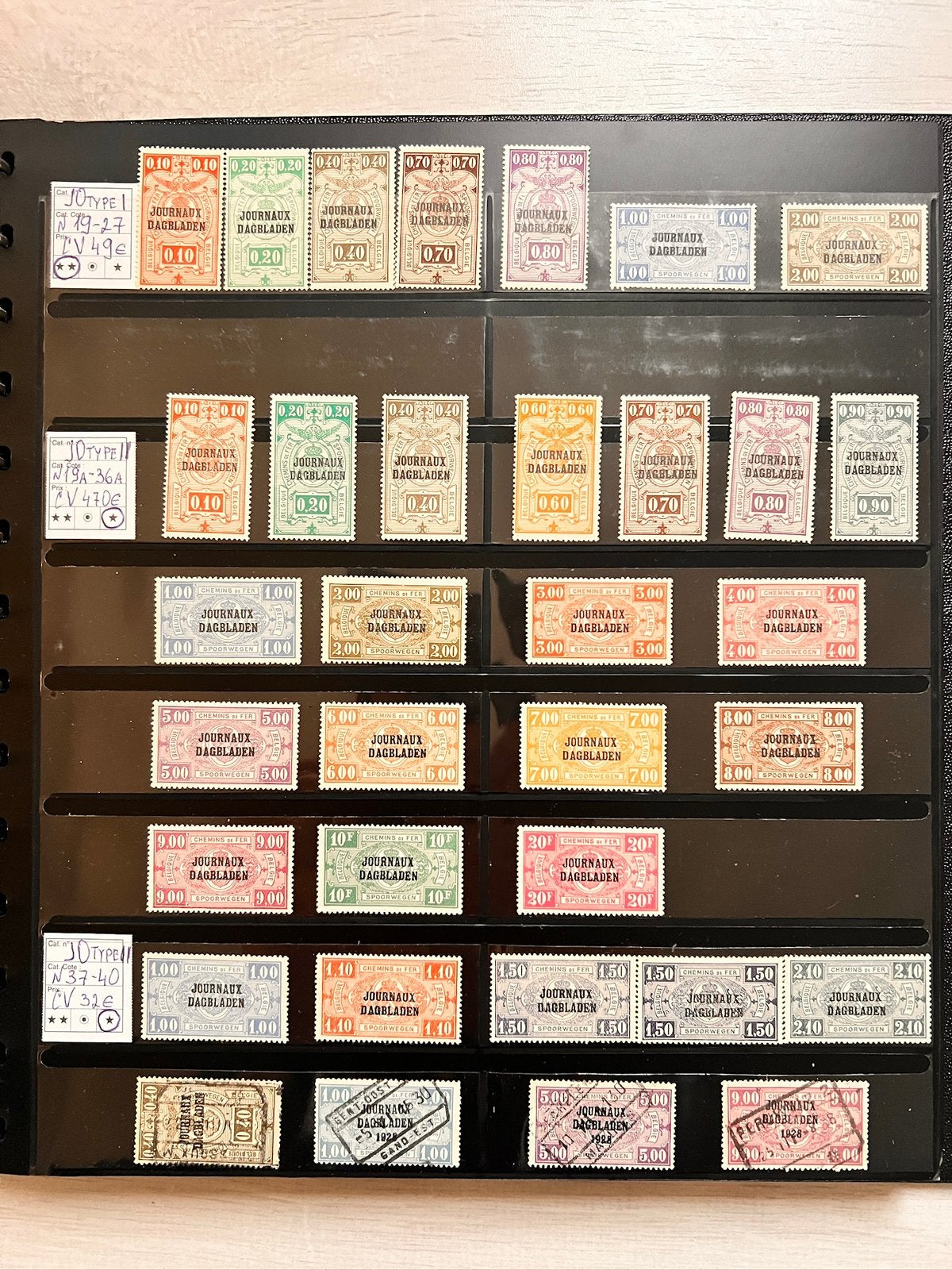 Belgique – Timbres de chemin de fer « Journaux », Postzegels en Munten, Ophalen of Verzenden