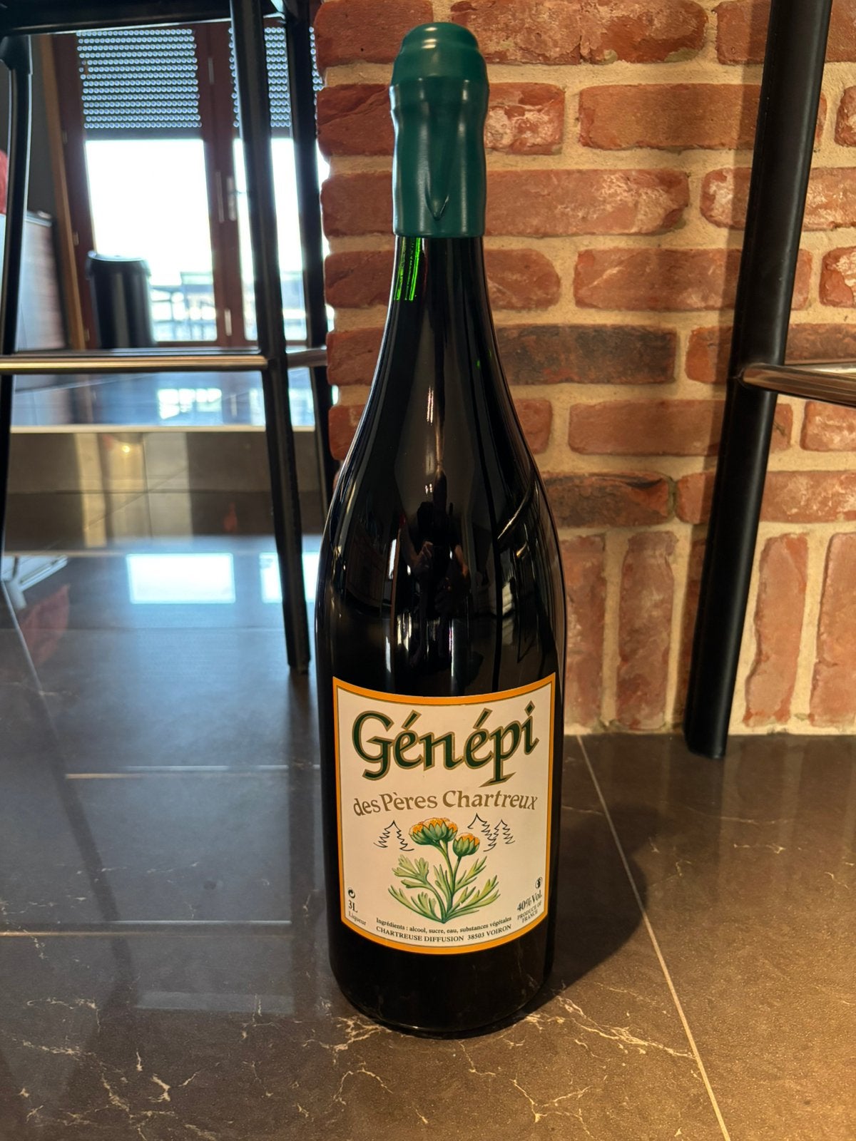 Génépi des pères Chartreux 3L alcool bouteille, Collections, Collections Autre, Enlèvement, Comme neuf