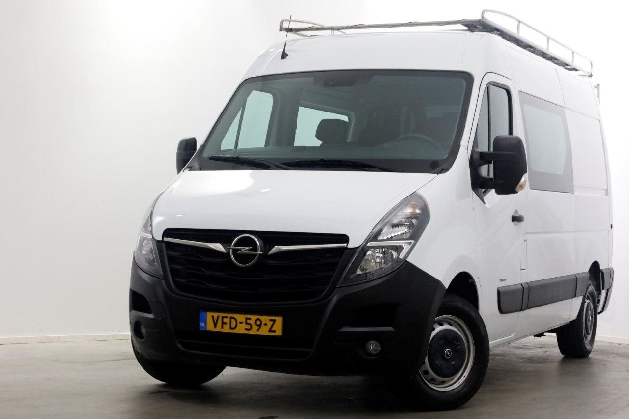 Opel Movano 2.3 Turbo 150pk L2H2 D.C. Airco/Navi/Camera/Impe, Auto's, Electronic Stability Program (ESP), 110 kW, Wit, Bedrijf