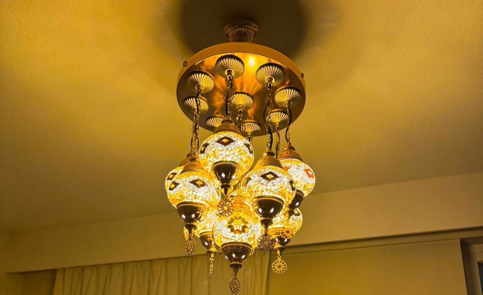 Lamp in oosterse stijl, Ophalen
